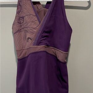Lululemon Purple and Brown Sleeveless Top